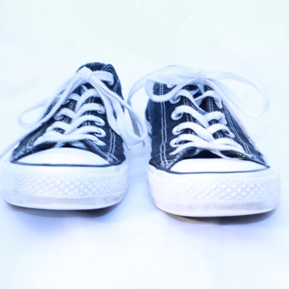 Converse Chuck Taylor All Star W 8 Black Double Tongue Low Top Sneakers 552589F - Picture 12 of 12